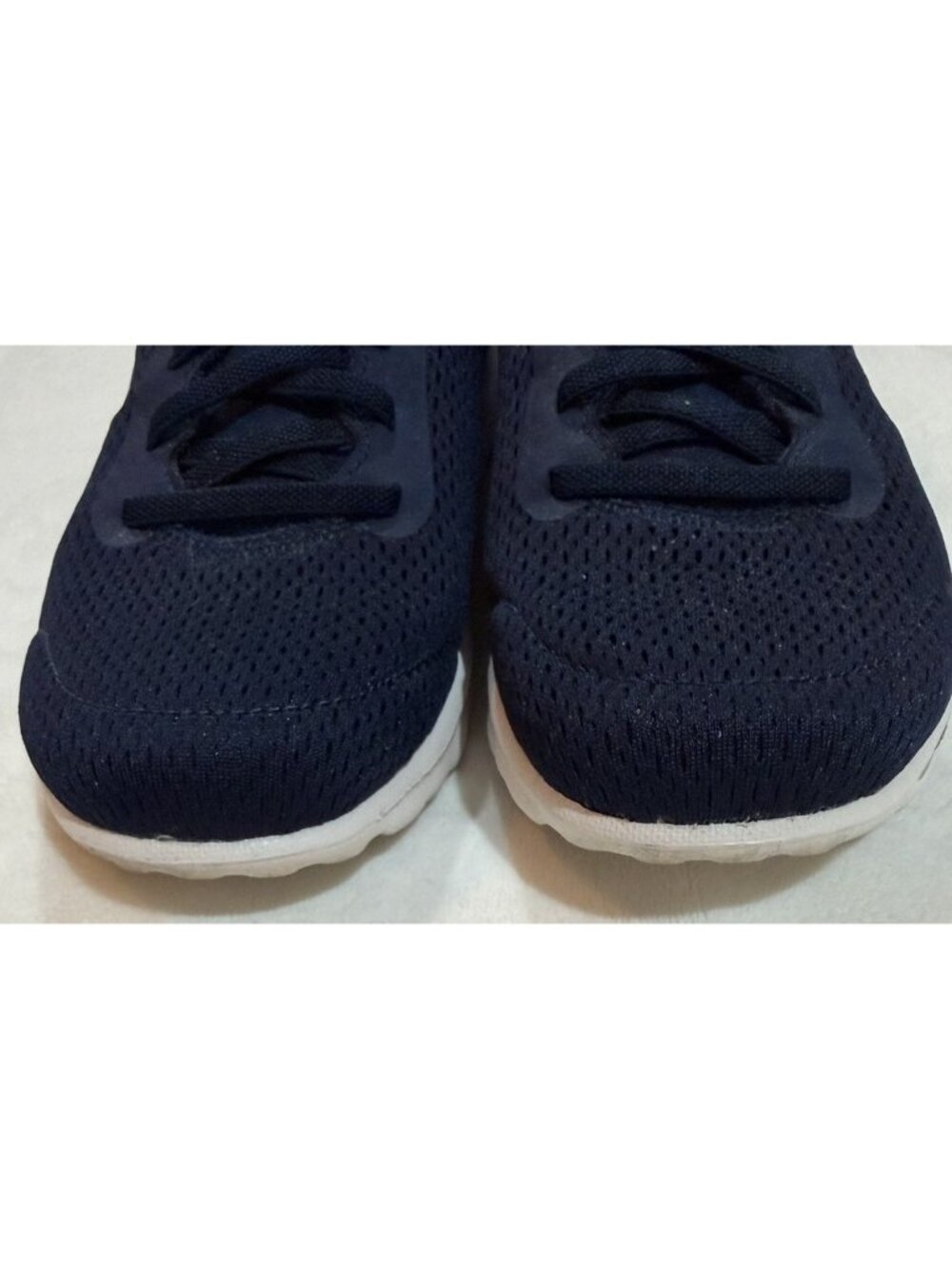 Skechers Air Cooled Goga Mat Shoes Navy Blue/Purple Go Walk  ~ Women’s Size 8 - Picture 5 of 11